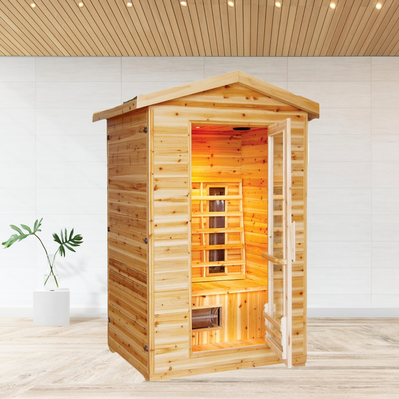SunRay Burlington 2-Person Outdoor Infrared Sauna (HL200D)