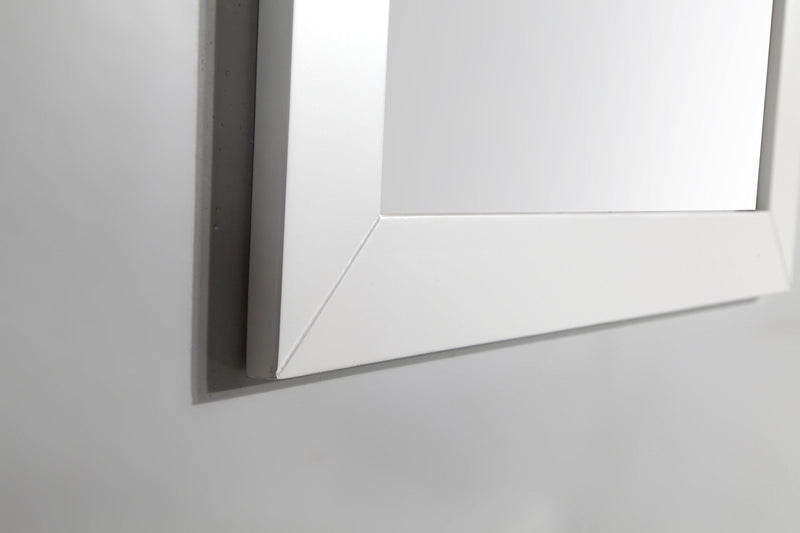 Vanity Art 60 in. Single Sink Vanity in Carrara Marble & Mirror - White, VA2060W