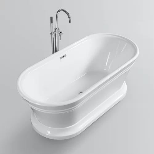 Vanity Art 67 in. x 31 in. Freestanding Soaking Bathtub, VA6610-L