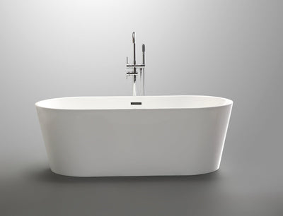 Vanity Art 59 in. Freestanding Soaking Bathtub, VA6815