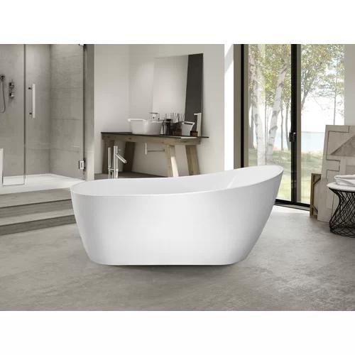 Vanity Art VA6904-L Acrylic 67 in. x 29 in. Freestanding Soaking Bathtub, VA6904-L