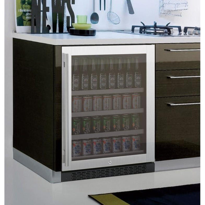 Allavino VSBC24-SL20 Beverage Center 24" Wide FlexCount II Tru-Vino Stainless Steel Left Hinge