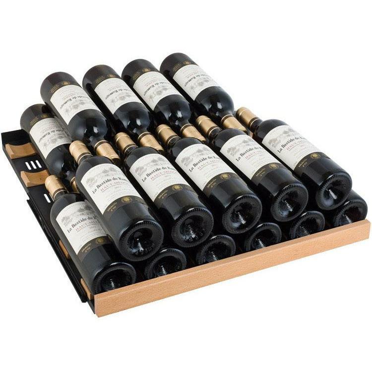 Allavino VSWR177-1BL20 24" Wide FlexCount II Tru-Vino 177 Bottle Single Zone Black Left Hinge Wine Refrigerator