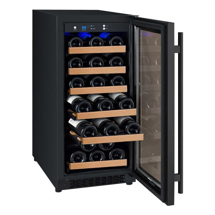 Allavino 15" Wide FlexCount II Tru-Vino 30 Bottle Single Zone Black Wine Refrigerator (VSWR30-1BR20)