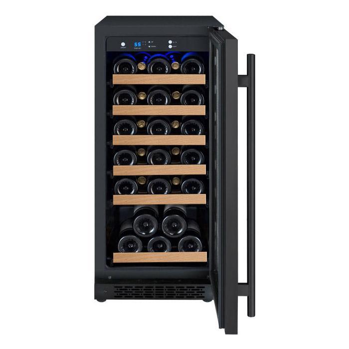 Allavino 15" Wide FlexCount II Tru-Vino 30 Bottle Single Zone Black Wine Refrigerator (VSWR30-1BR20)