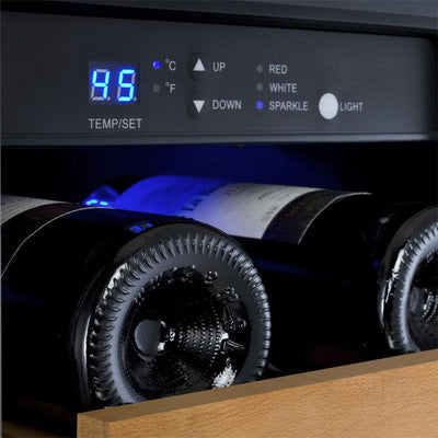 Allavino 24" Wide FlexCount II Tru-Vino 36 Bottle Dual Zone Black Wine Refrigerator (VSWR36-2BF20)
