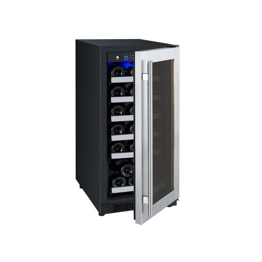 Allavino VSWR30-1SR20 15" Wide FlexCount II Tru-Vino 30 Bottle Single Zone Stainless Steel Right Hinge Wine Refrigerator