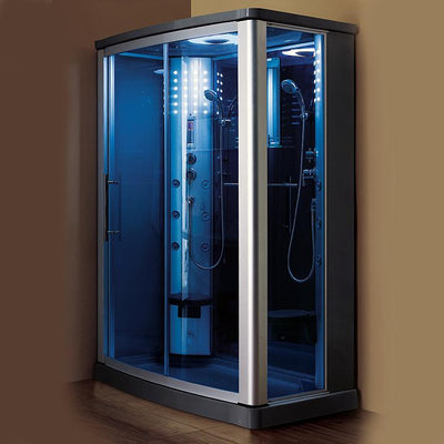 Mesa Blue Glass Steam Shower (WS-803L)