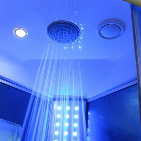 Mesa Blue Glass Steam Shower (WS-9090K)
