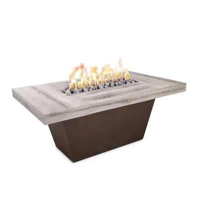 Tacoma Wood Grain and Steel Fire Pit