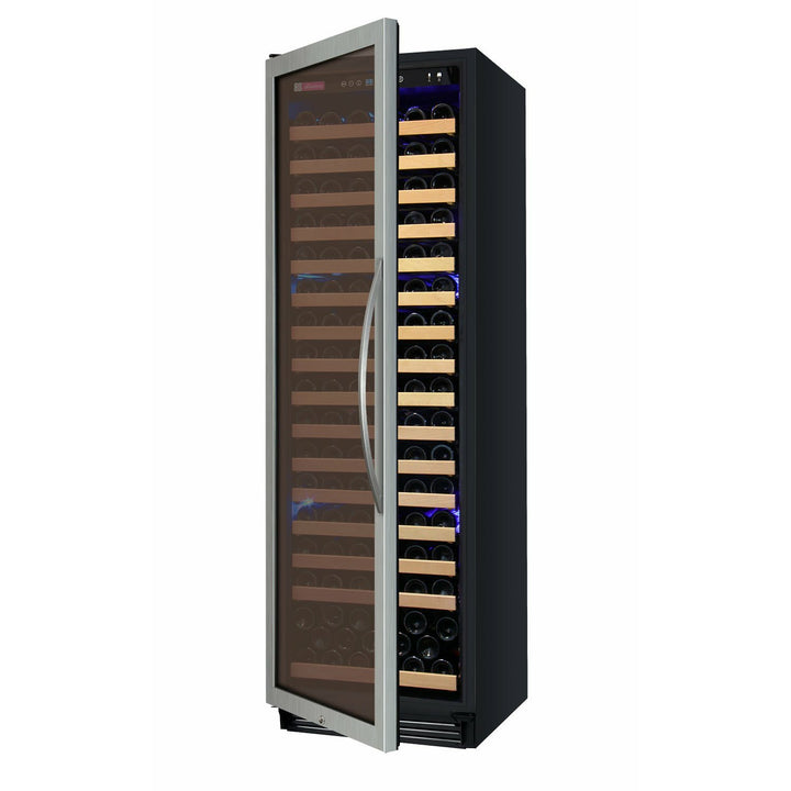 Allavino 24" Wide FlexCount Classic II Tru-Vino 174 Bottle Single Zone Stainless Steel Left Hinge Wine Refrigerator (YHWR174-1SL20)