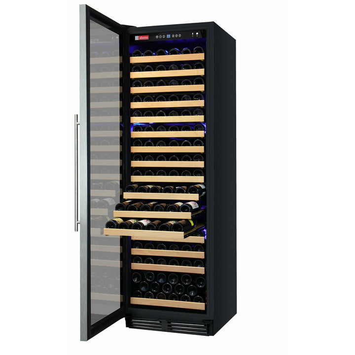 Allavino 24" Wide FlexCount Classic II Tru-Vino 174 Bottle Single Zone Stainless Steel Left Hinge Wine Refrigerator (YHWR174-1SL20)