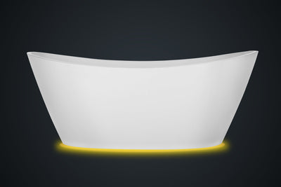 Empava 67 in. Freestanding Soaking Bathtub with Lighted - EMPV-67FT1518LED
