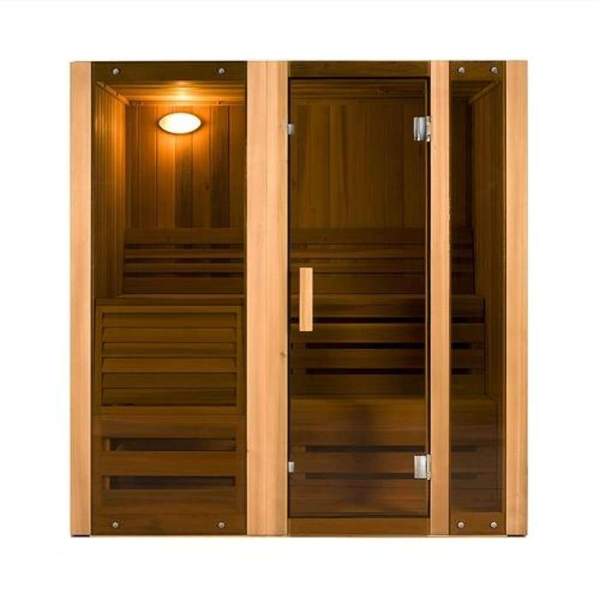 ALEKO Indoor Wet Dry Sauna Steam Room - 3-6 kW ETL Certified Heater - Up To 6 Person STICED, STIHEM