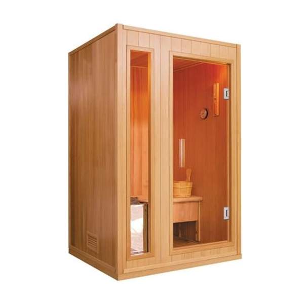 ALEKO Canadian Hemlock Indoor Wet Dry Sauna - 3-4.5 kW ETL Certified Heater - 2-4 Person SE2BEGA-AP / SE3KUPA-AP / SE3CSAN-AP