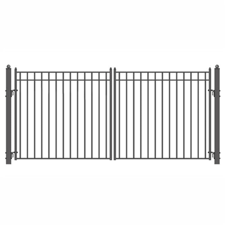 Aleko Steel Dual Swing Driveway Gate Madrid Style 14 x 6 ft DG14MADD-AP