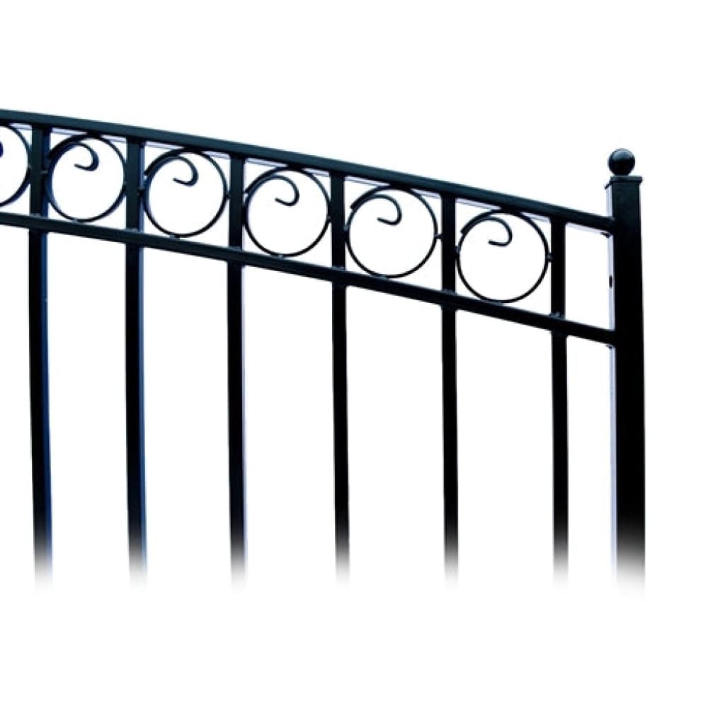 Aleko Steel Dual Swing Driveway Gate Paris Style 12 x 6 ft DG12PARD-AP