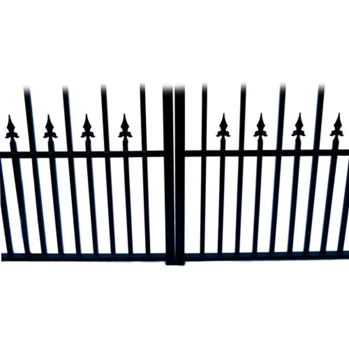 Aleko Steel Dual Swing Driveway Gate Prague Style 12 x 6 ft DG12PRAD-AP