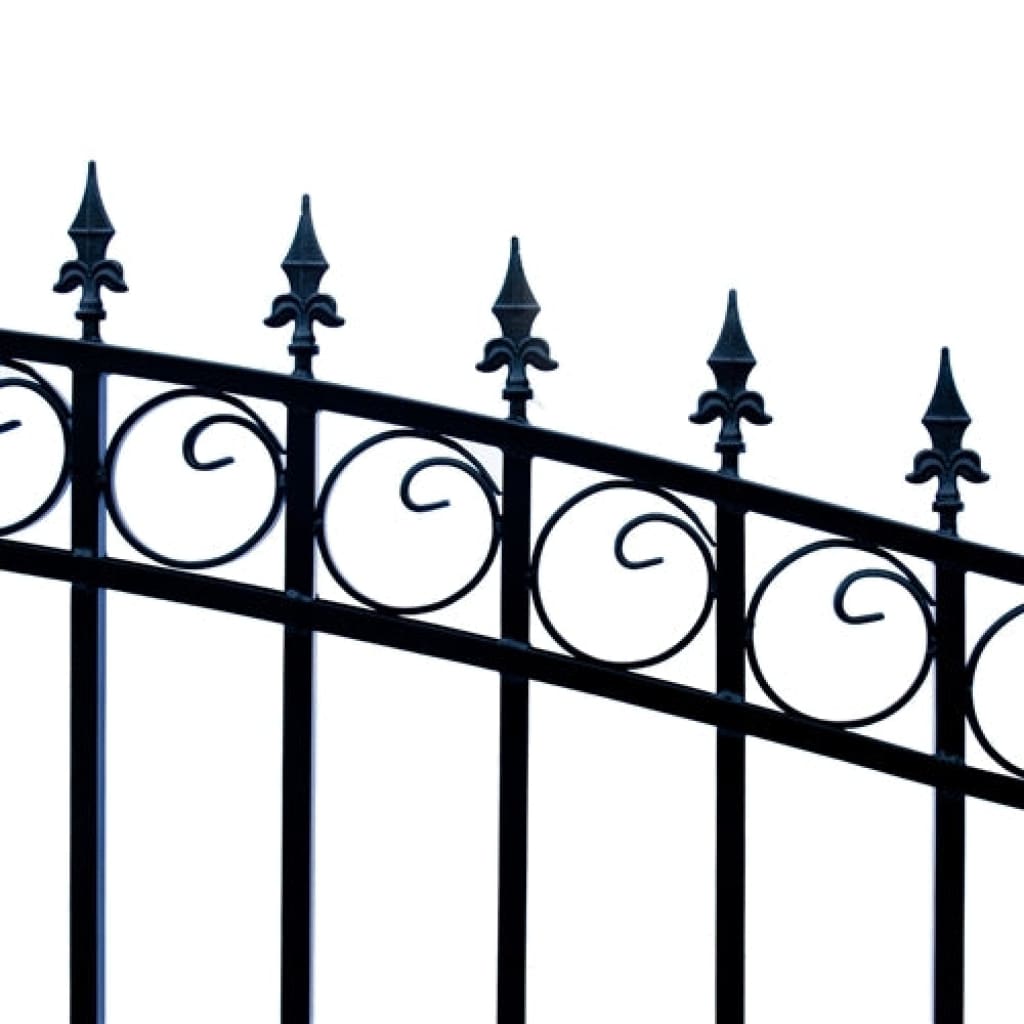 Aleko Steel Dual Swing Driveway Gate Prague Style 18 x 6 ft DG18PRAD-AP