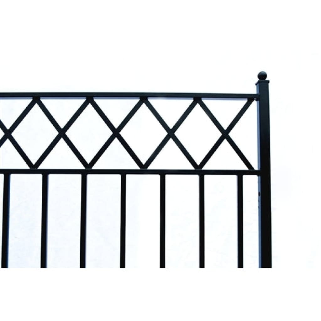 Aleko Steel Dual Swing Driveway Gate Stockholm Style 18 x 6 ft DG18STOD-AP