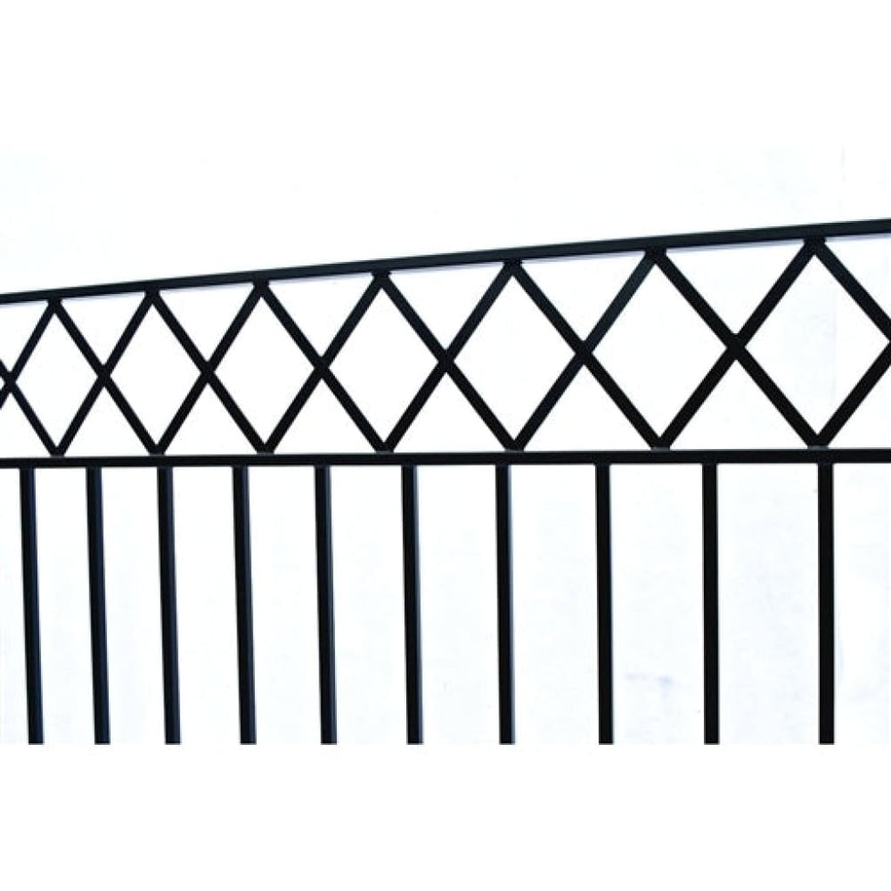 Aleko Steel Dual Swing Driveway Gate Stockholm Style 18 x 6 ft DG18STOD-AP