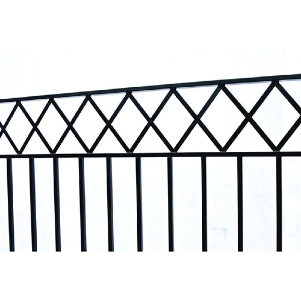 Aleko Steel Dual Swing Driveway Gate Stockholm Style 18 x 6 ft DG18STOD-AP
