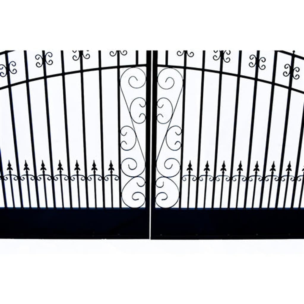 Aleko Steel Dual Swing Driveway Gate Venice Style 12 x 6 ft DG12VEND-AP