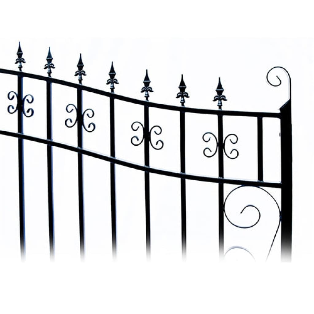 Aleko Steel Dual Swing Driveway Gate Venice Style 12 x 6 ft DG12VEND-AP