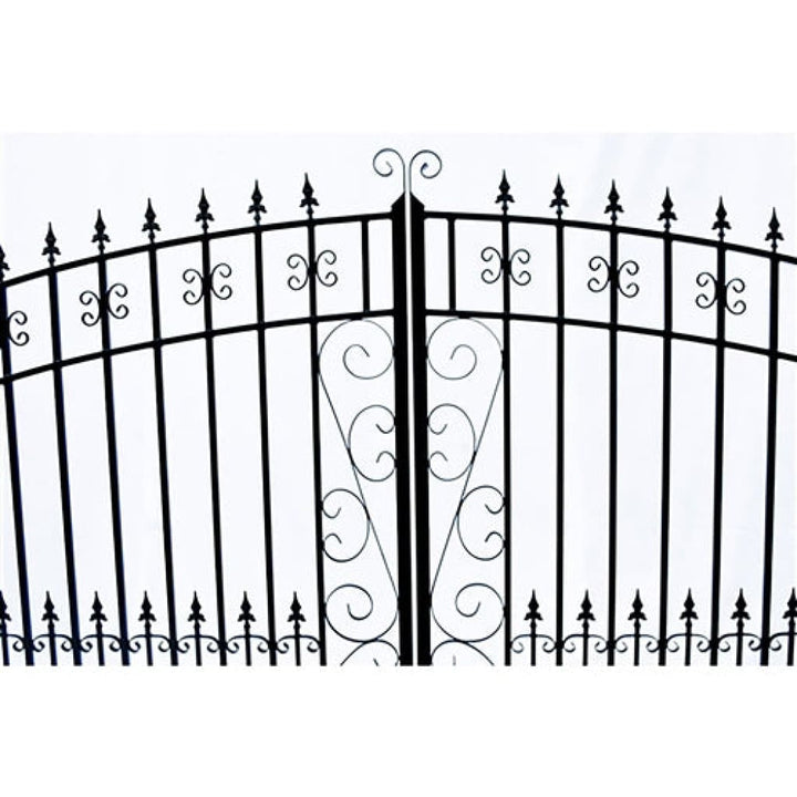 Aleko Steel Dual Swing Driveway Gate Venice Style 12 x 6 ft DG12VEND-AP