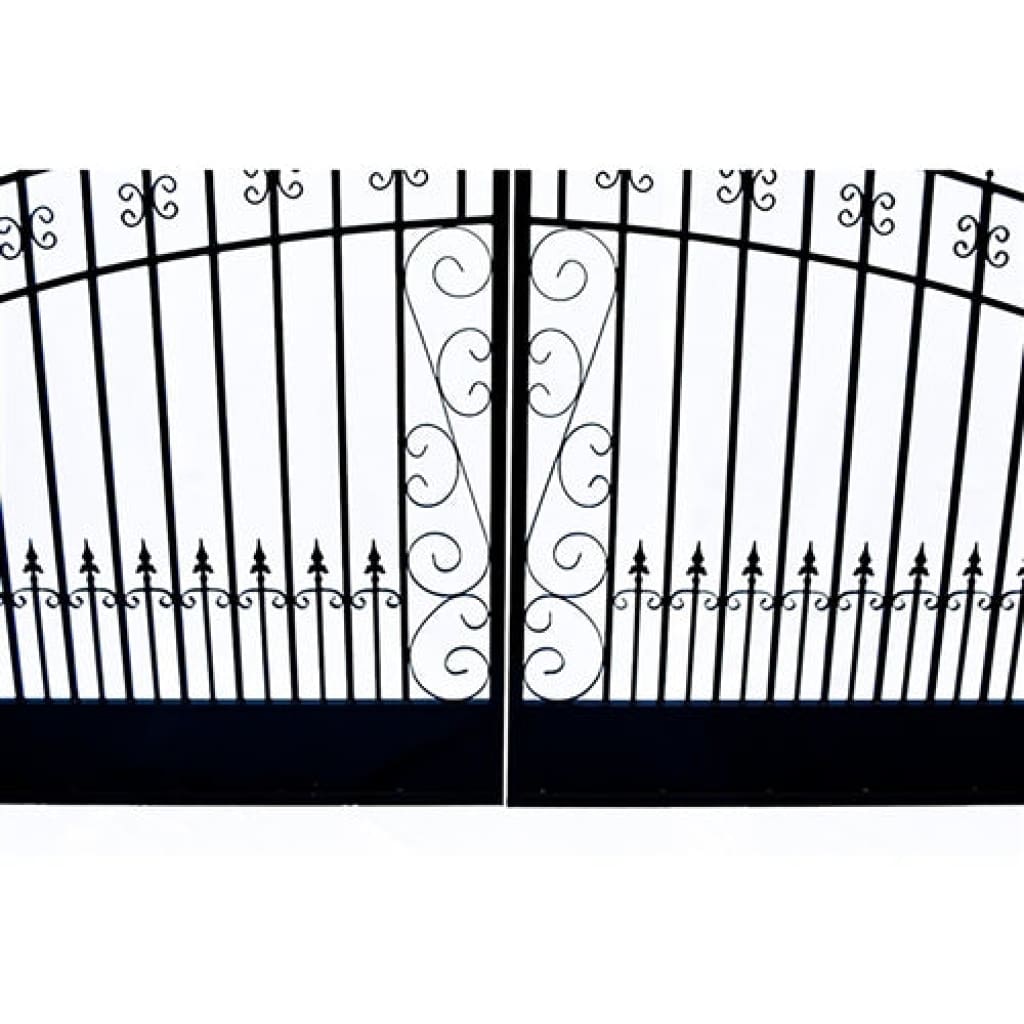 Aleko Steel Dual Swing Driveway Gate Venice Style 14 x 6 ft DG14VEND-AP