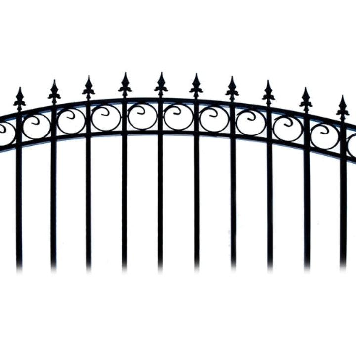 Aleko Steel Single Swing Driveway Gate London Style 14 x 6 ft DG14LONSSW-AP