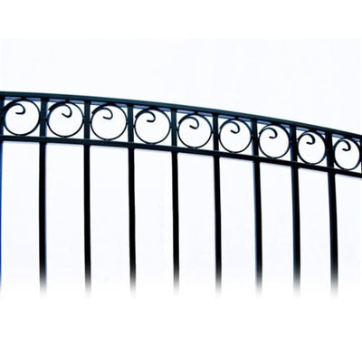 Aleko Steel Single Swing Driveway Gate Paris Style 18 x 6 ft DG18PARSSW-AP