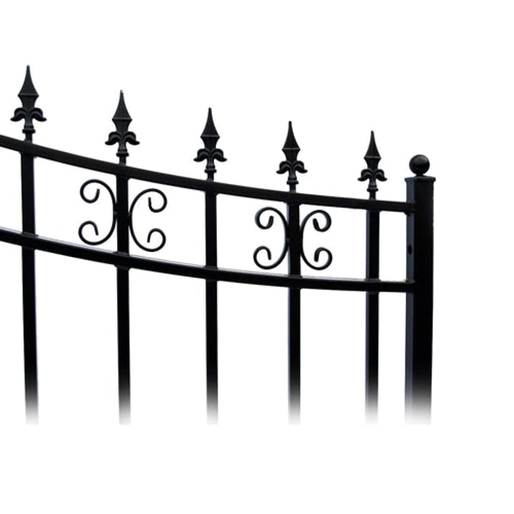 Aleko Steel Single Swing Driveway Gate ST.LOUIS Style 12 x 6 ft DG12SPTSSW-AP