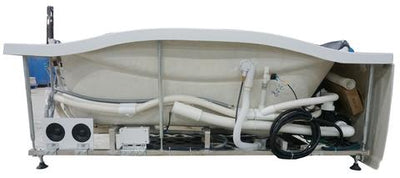 EAGO Right Drain Acrylic White Whirlpool Bathtub With Fixtures 6 ft. AM189ETL-R