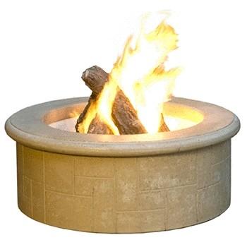 American Fyre Designs 681-CB-11-M6NC 39 Inch Round El Dorado Firepit, Cafe Blanco, Natural Gas