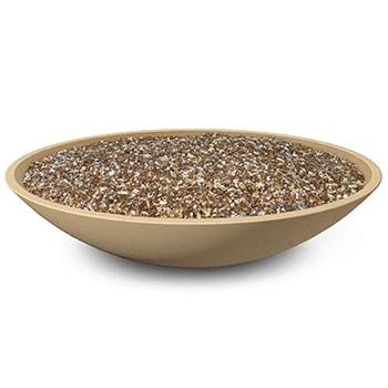 American Fyre Designs 751-CB-11-M6NC 48 Inch Marseille Round Fire Bowl, Cafe Blanco, Natural Gas