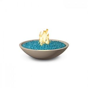 American Fyre Designs 755-SM-11-M2NC 24 Inch Marseille Round Fire Bowl, Smoke, Natural Gas