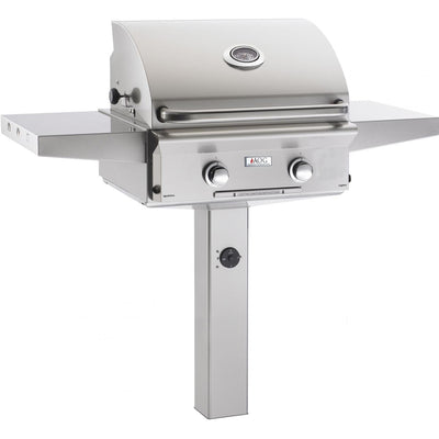 American Outdoor Grill 24" L-Series 2-Burner Natural Gas Grill on In-Ground Post (24NGL-00SP)