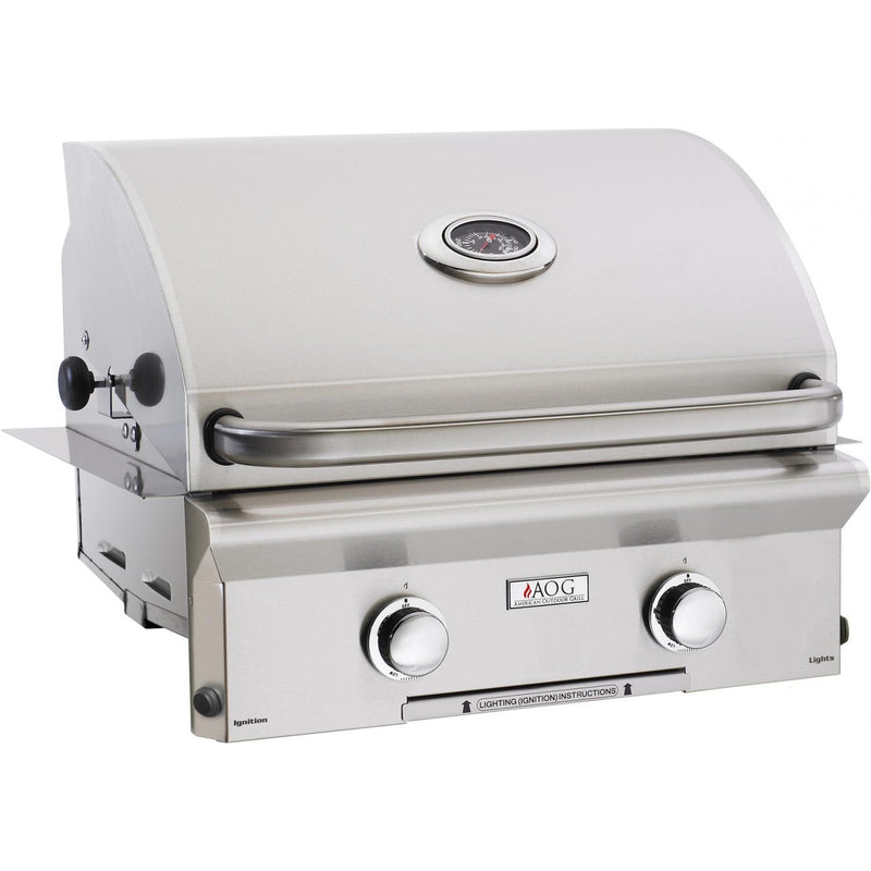American Outdoor Grill 24" L-Series Freestanding 2-Burner Natural Gas Grill on Pedestal (24NBL-00SP)