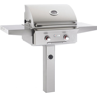 American Outdoor Grill 24" T-Series 2-Burner Propane Gas Grill on In-Ground Post (24PGT)