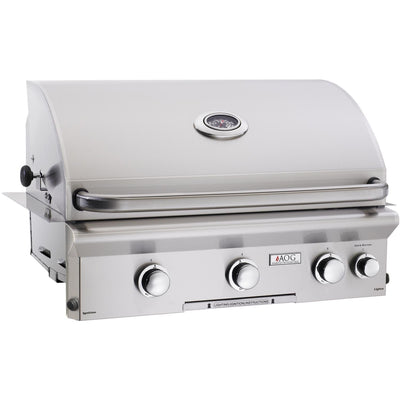 American Outdoor Grill 30" L-Series 3-Burner Built-In Natural Gas Grill with Rotisserie & Back Burner (30NBL)