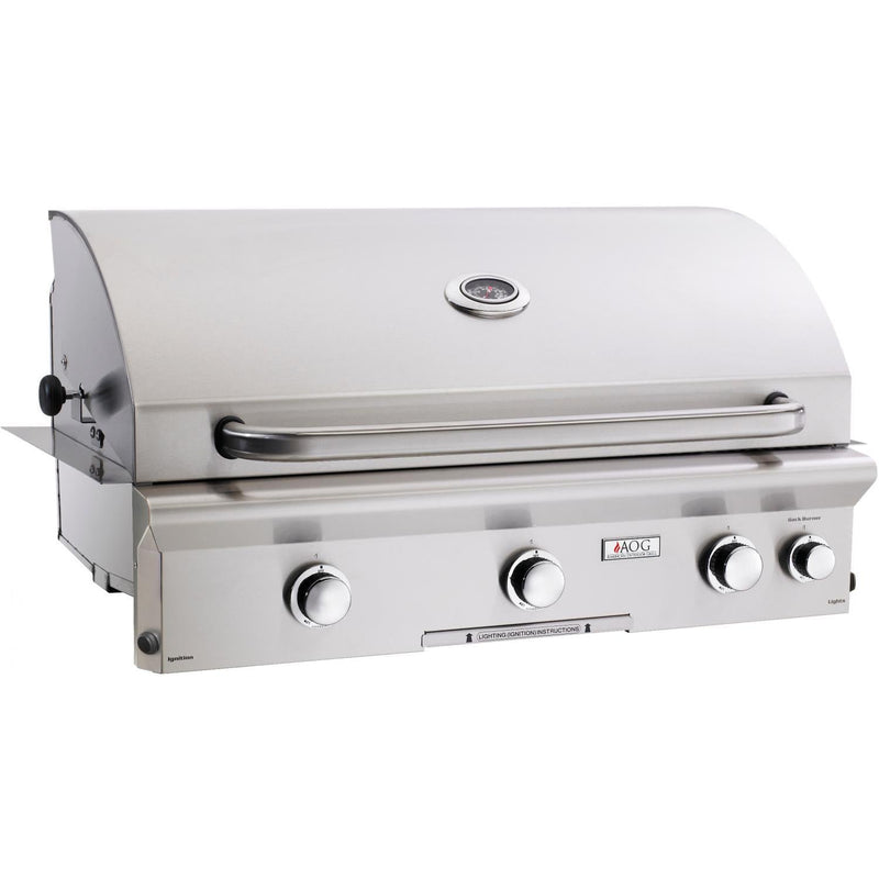 American Outdoor Grill 36" L-Series 3-Burner Built-In Natural Gas Grill with Rotisserie & Back Burner (36NBL)