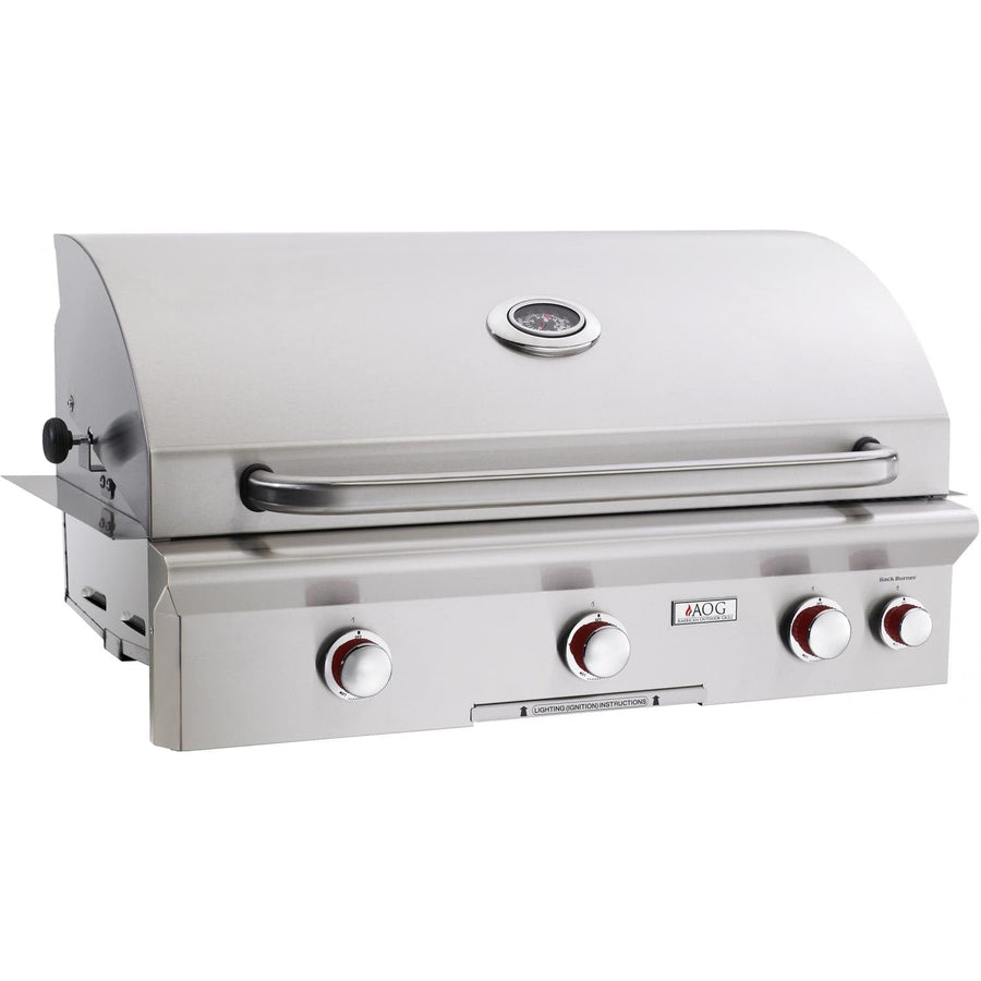 American Outdoor Grill 36" T-Series 3-Burner Built-In Natural Gas Grill with Rotisserie & Back Burner (36NBT)