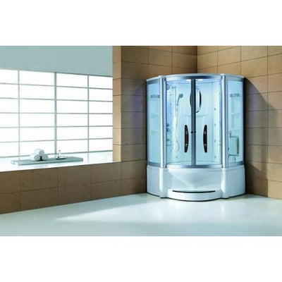 Mesa Clear Glass Steam Shower with Jetted Tub (WS-600A)