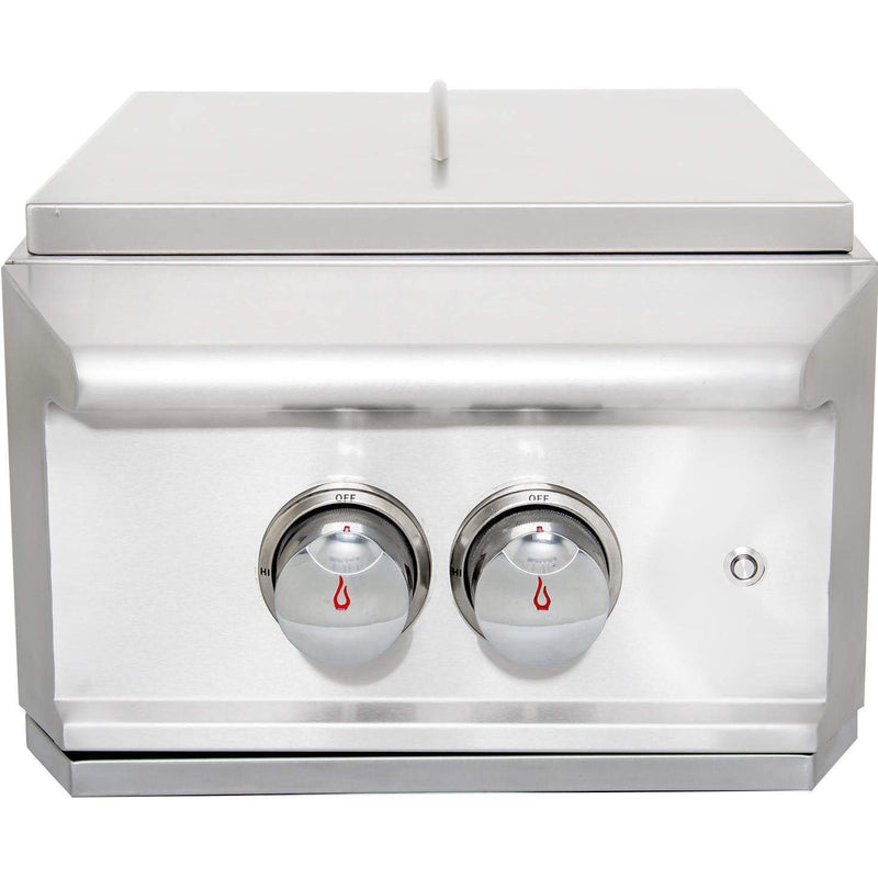 Blaze Professional LUX Built-In Gas High Performance Power Burner W/ Wok Ring & Stainless Steel Lid (BLZ-PROPB-LP)