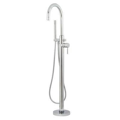 Kingston Brass KS8155DL Concord Freestanding Tub Faucet with Hand Shower,