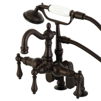 Kingston Brass CC6014T1 Vintage Clawfoot Tub Faucet with Hand Shower,