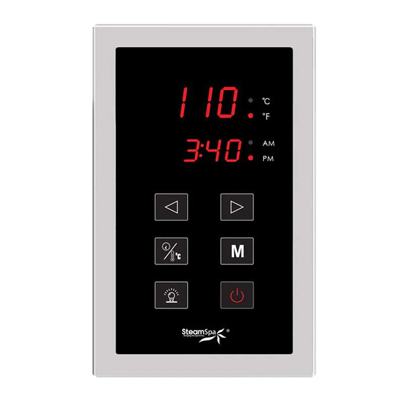 SteamSpa Indulgence Touch Panel Control Kit in Chrome
