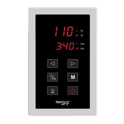 Steam Spa OATPKCH Oasis Touch Panel Control Kit with Steam Head, Chrome