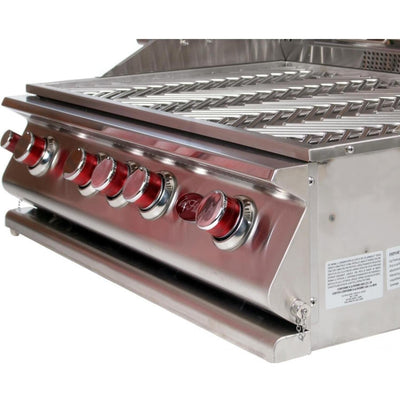 Cal Flame P5 40 Inch 5 Burner Gas Convection Grill with Rotisserie, Griddle BBQ18875CP
